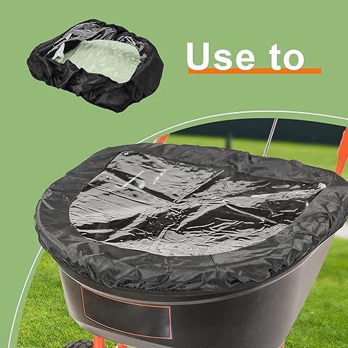 Miniatura 2 de Ximoon 69712 - Cubierta de tolva compatible con esparcidores Agri-Fab de 85 libras a 100 libras para esparcidores Scotts Spreader Top Cubierta