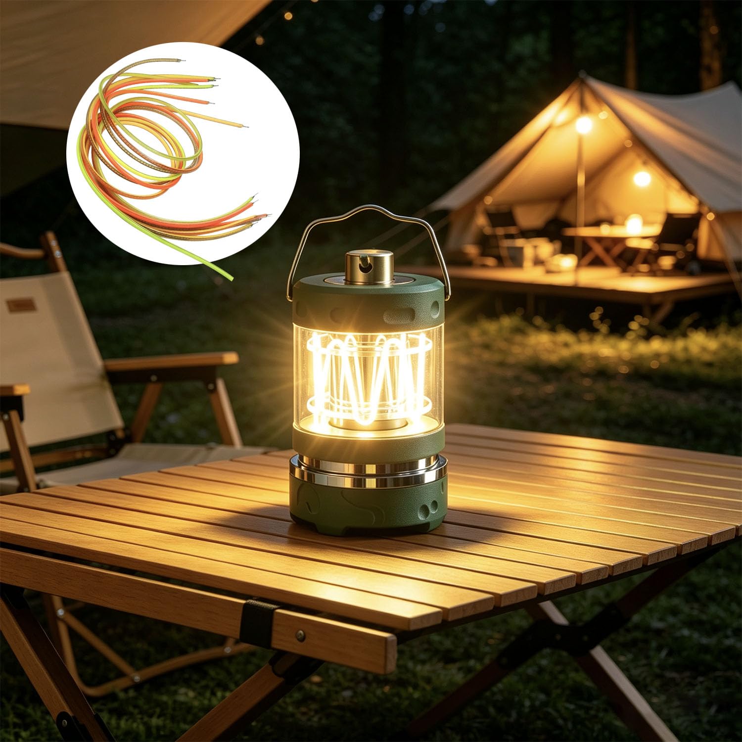 3PCS LED filamento flessibile 24V 130mm/300mm Filamento LED flessibile lampadina spirale Filamento lampadina Edison Diodo 600mm/blu