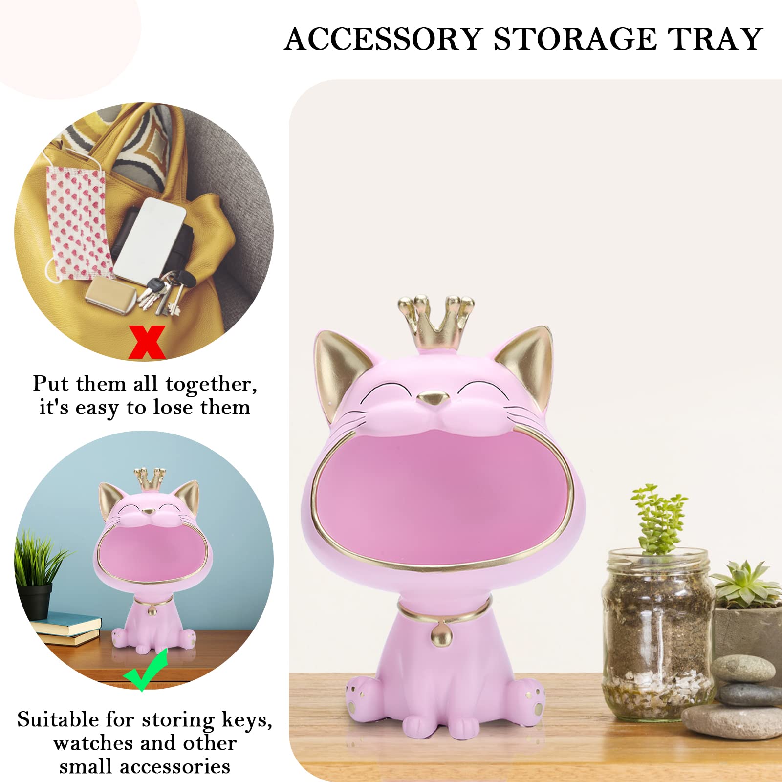 WADORN 16 Tappi Antipolvere Tipo C Con Charms Gatto, 8 Stili, Per Kindle E Smartphone, Regalo Originale