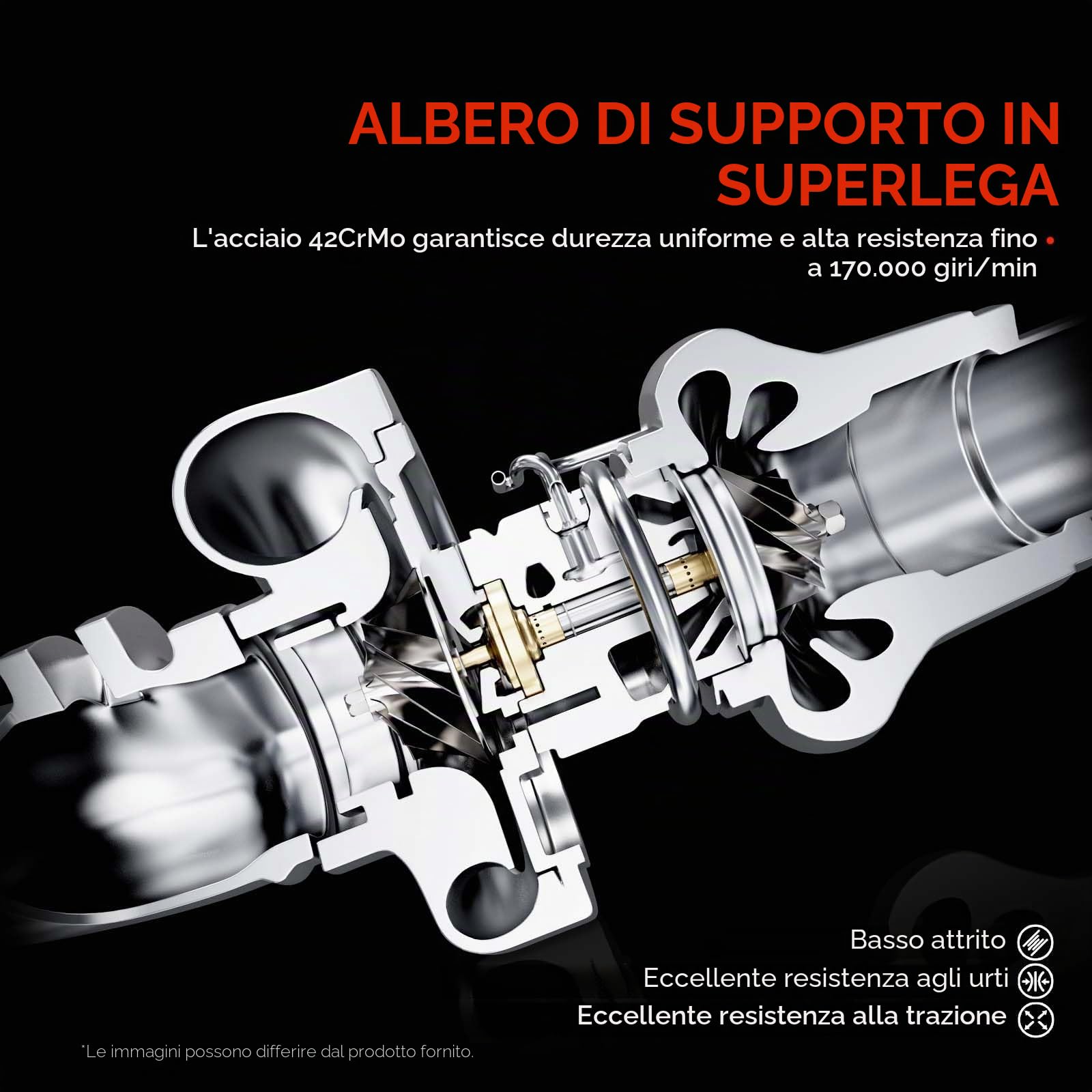 Frankberg Turbocompressore per gas di scarico 55565353 | Compatibile con: Corsa D S07, Cascade W13, Astra J P10, Corsa E X15, Astra J Caravan P10, Insignia A Sports Tourer G09