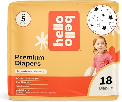 Miniatura 12 de Pañales Hello Bello, talla 4 (22-37 libras) Superstars, 21 unidades de pañales desechables premium para bebé, hipoalergénicos con sensación suave