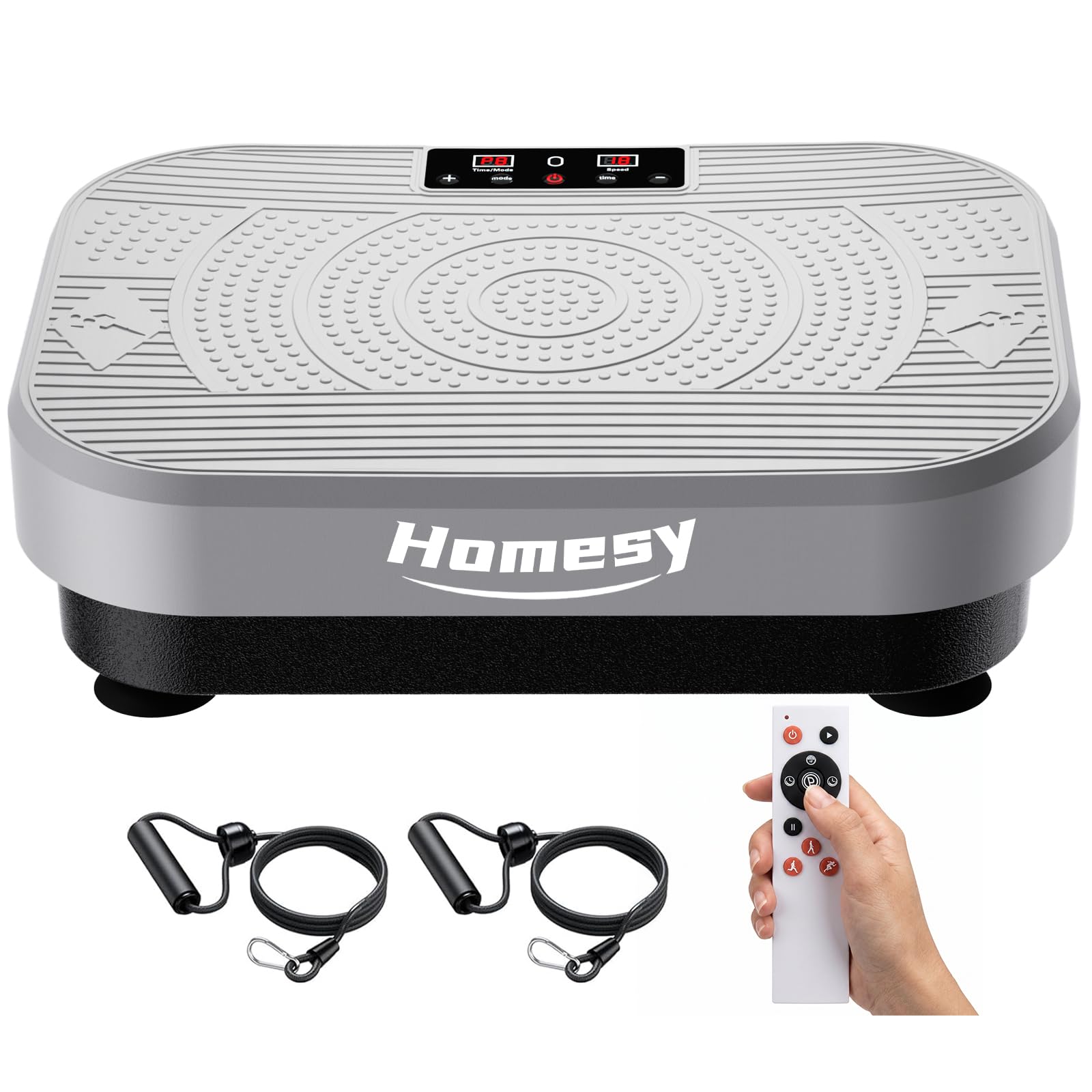 Photo 1 of Homesy Vibration Plate Exercise Machine for Lymphatic Drainage, Silver