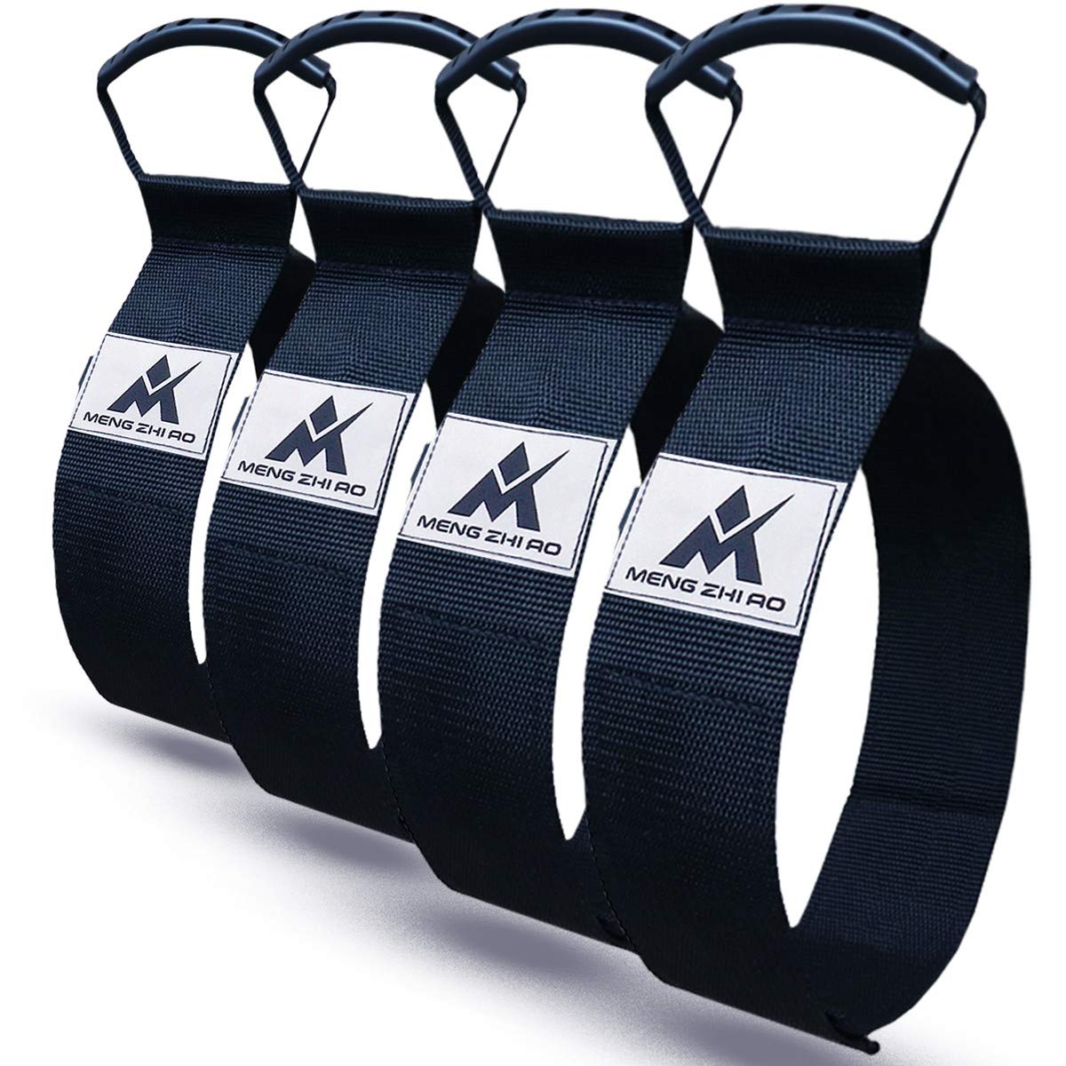 MENG ZHI AO4 Pcs Heavy Duty Pool Vacuum Hose Storage Holder and Organizer Strap Nylon Hook and Loop Hose Holder Hanger with Carrying Handle Perfect for Garden Hose Pool Vacuum Hose Garage Tool etc.