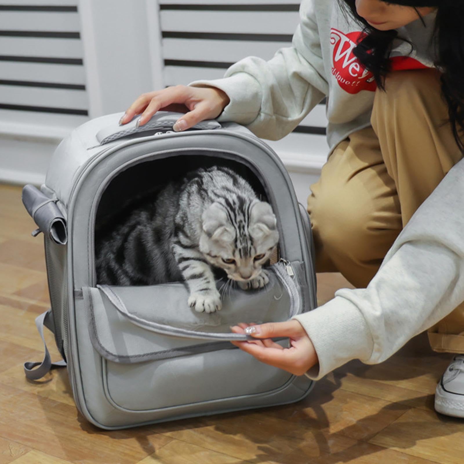 Mochila para Mascotas con Burbujas, Mochila para Gatos Mochila