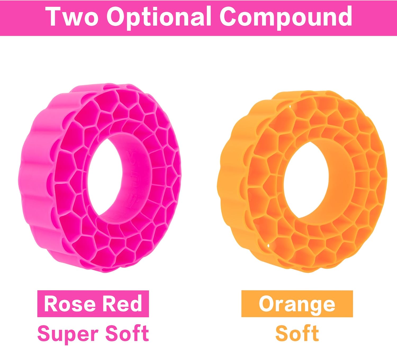 MEUS RACING Super Soft Silicone Rubber Inserts for 118-122mm 1.9" Tires (Super Soft)
