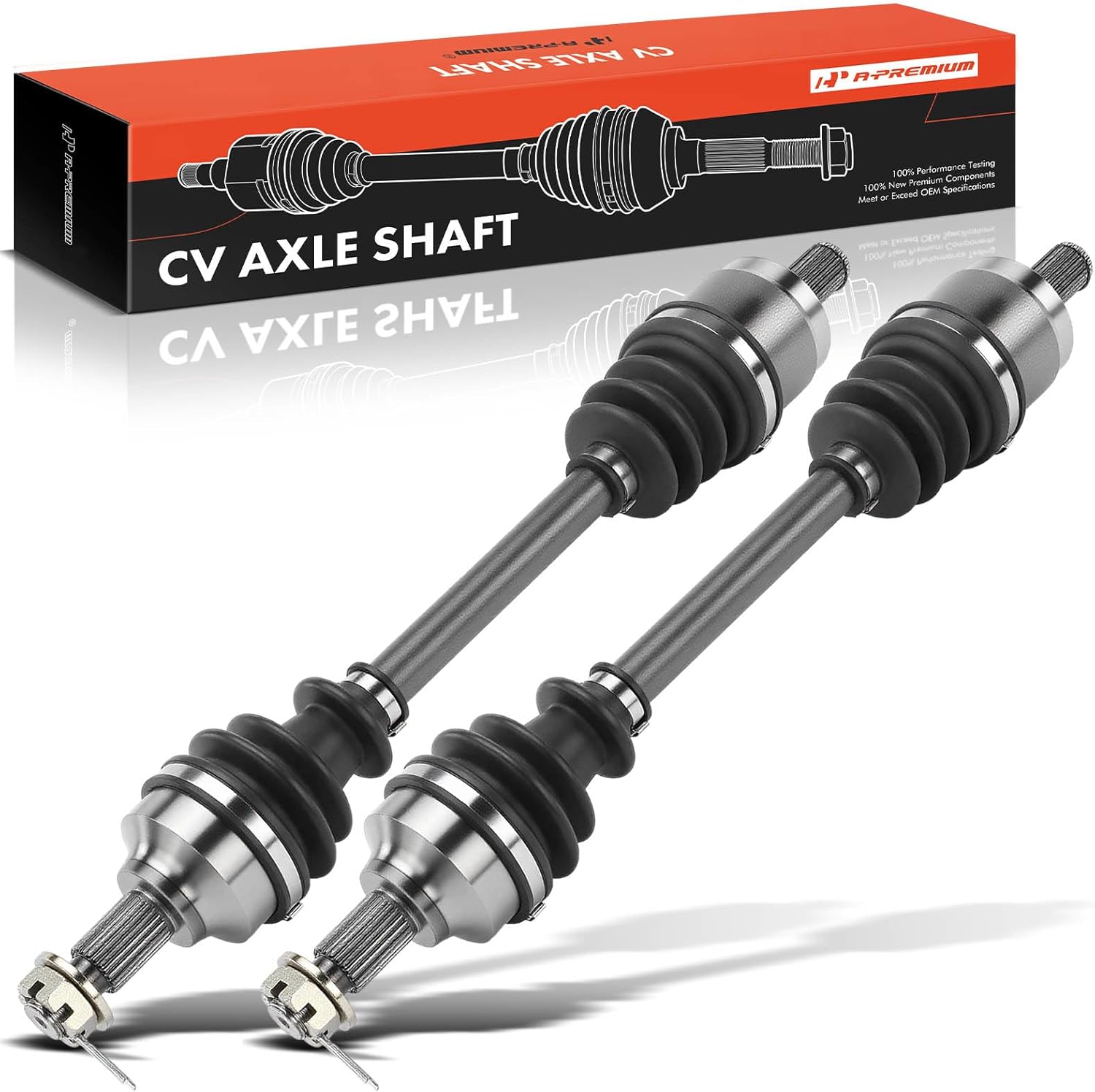 A-Premium Pair (2) Rear CV Axle Shaft Assembly Compatible with Honda Foreman 500 2017-2019, Foreman Rubicon 500 2015-2019, Rancher 420 2015-2019, Driver and Passenger Side, Replace# 42220-HR6-A61