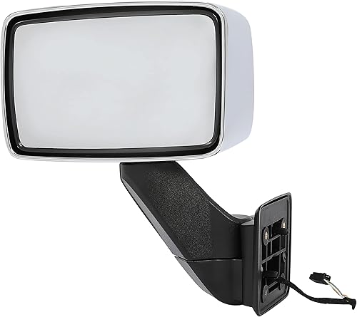 Miniatura 8 de HECASA Espejo izquierdo compatible con Hummer H3  H3T 2006-2010, espejo de remolque de repuesto para espejo lateral eléctrico 20836085 plateado +