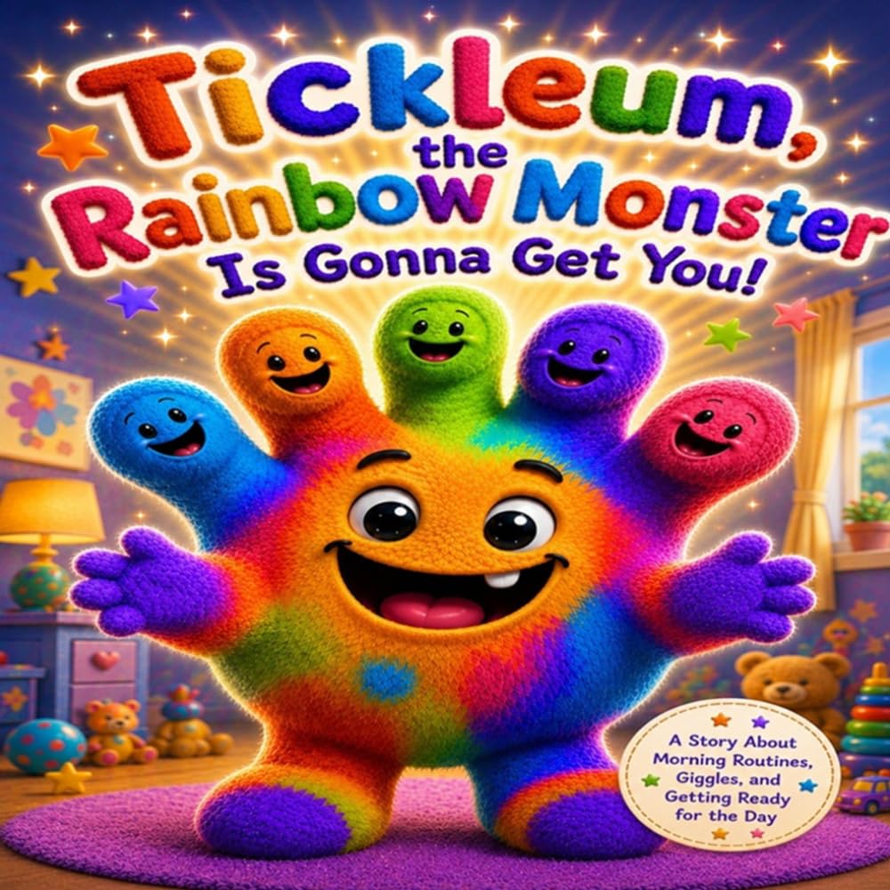Tickleum, the Rainbow Monster Is Gonna Get You: A Story About Morning Routines, Giggles, and Getting Ready for the Day" —