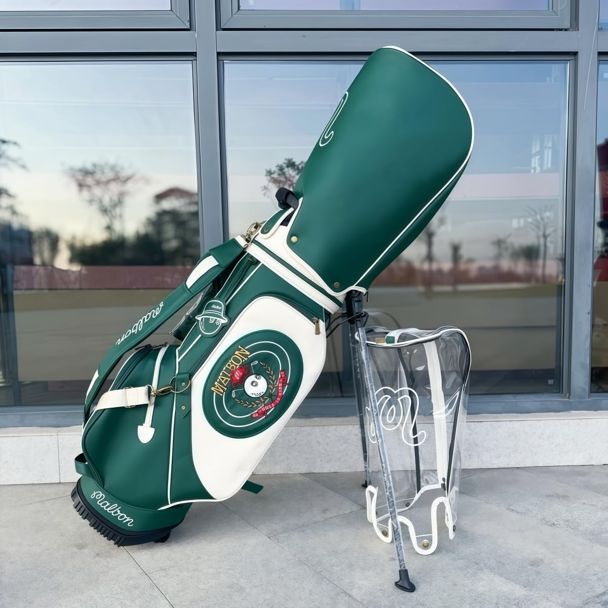 Amazon.co.jp: Jopsavm ゴルフバッグ キャディバッグ PU防水耐摩耗性 多機能ゴルフクラブスタンド スタンドカラー韓国風クラッチ  男女兼用大容量 (グリーン) : スポーツ＆アウトドア ゴルフバッグ キャディ 、ダブルフードゴルフバッグ、多機能ゴルフクラブスタンド、キャディバッグ 、韓国デザイン、PU防水耐摩耗性、大