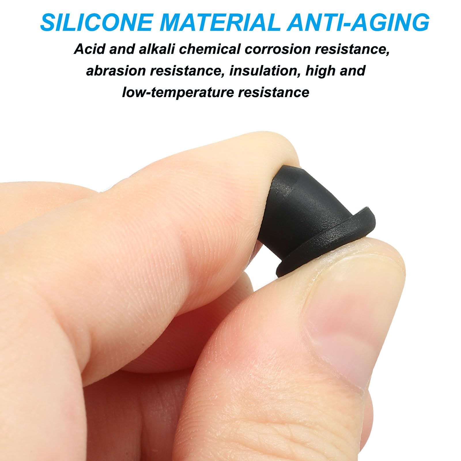 PATIKIL Silicone T-hole Stoppers 6.3mm/0.25inch - Image 3
