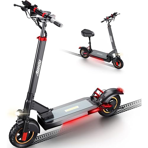 M4 Electric Scooter for Adults Escooter with Seat Off Road E Scooter 25-30mph Fast 300 Lbs+ Heavy Duty Electric Scooters Long Range 31 Miles All Terrain Foldable for Teens Commuting