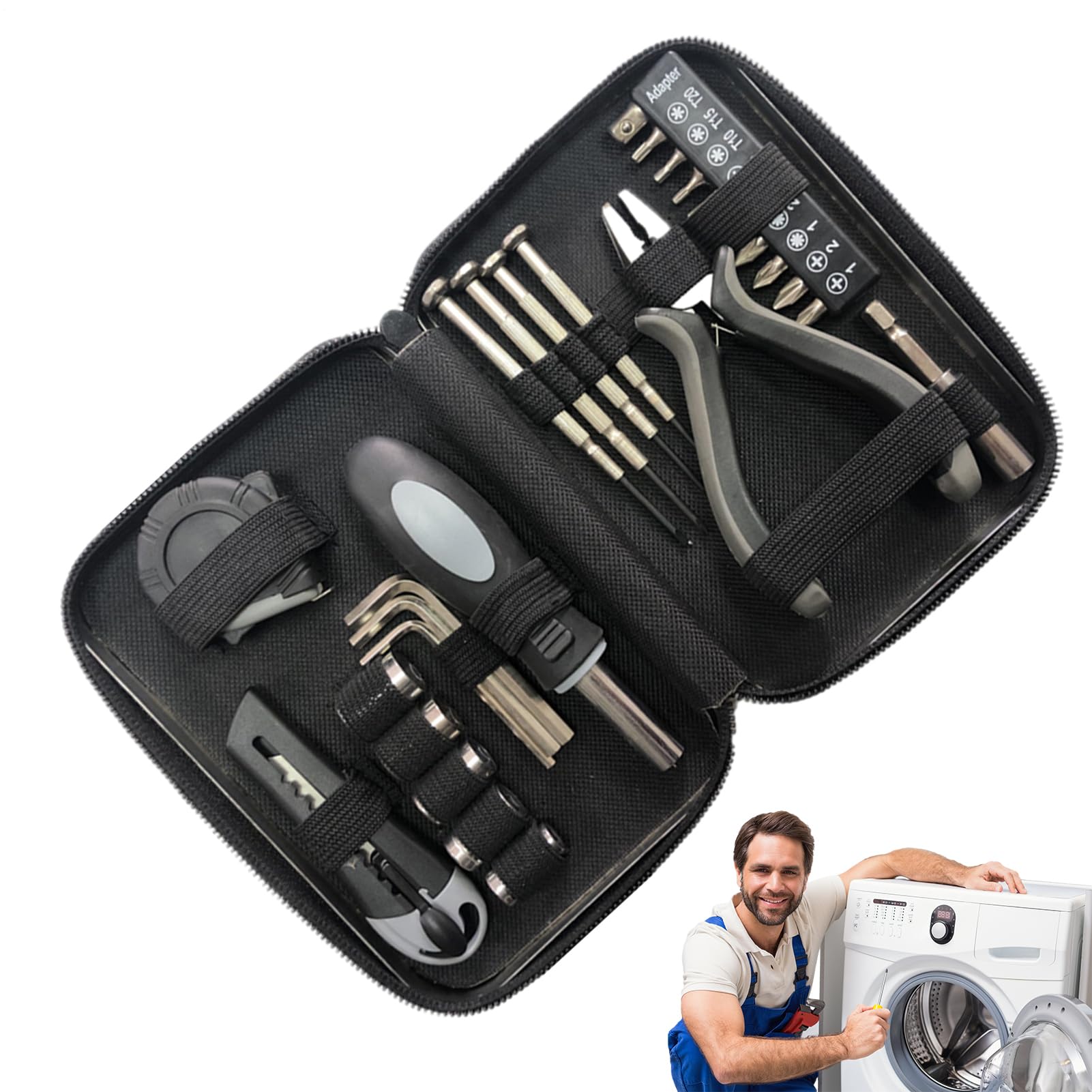 Ensemble d'outils de maison complet pour fixer les fuites et meubles de cuisine sans effort