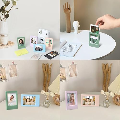 Miniatura 2 de FOVIUPET Paquete de 8 colores mini marco de fotos para Fujifilm cámaras de película instantánea Instax Mini 1211987+EVO colorido Polaroid 2x3 marco