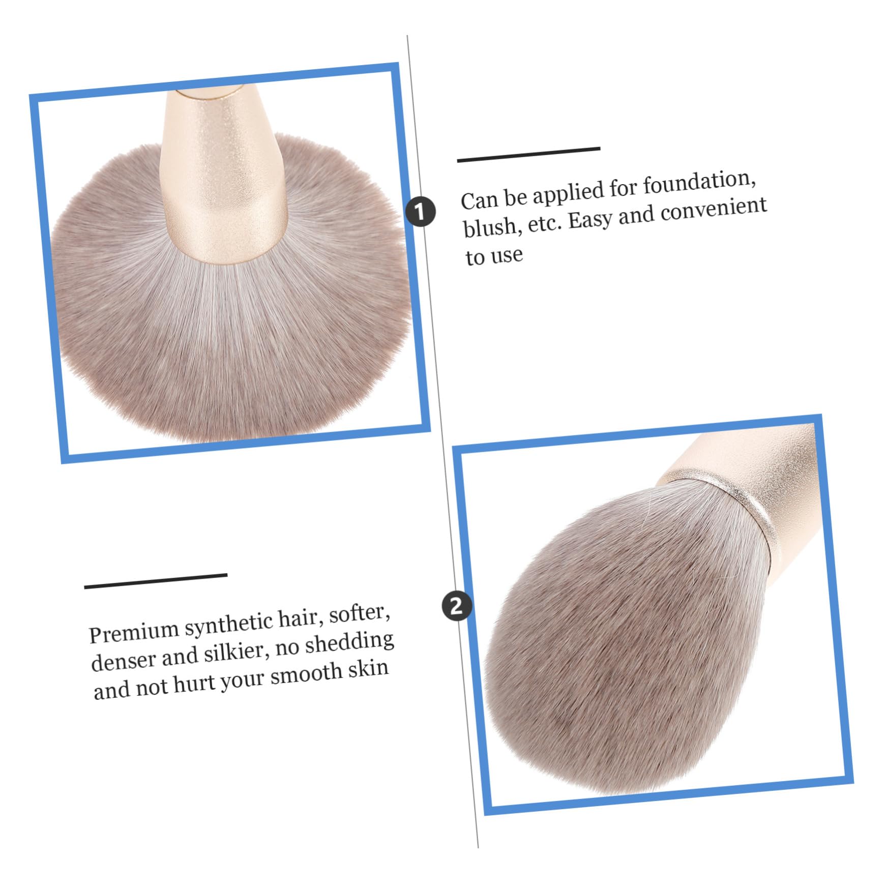 BELLIFFY Loose Powder Makeup Brush Large Fluffy Brush No Shedding Comfortable for All Skin