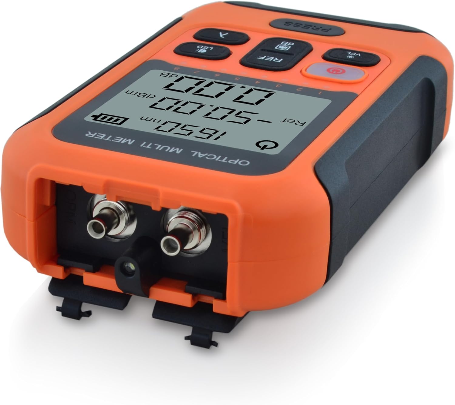 Top view of the SKYSHL SS103PVC12 showing the fiber optic input ports.