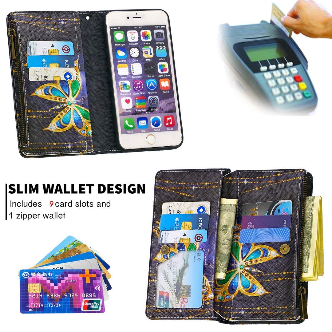 LEMAXELERS Custodia Galaxy S10 Lite Cover Portafoglio,Samsung Galaxy