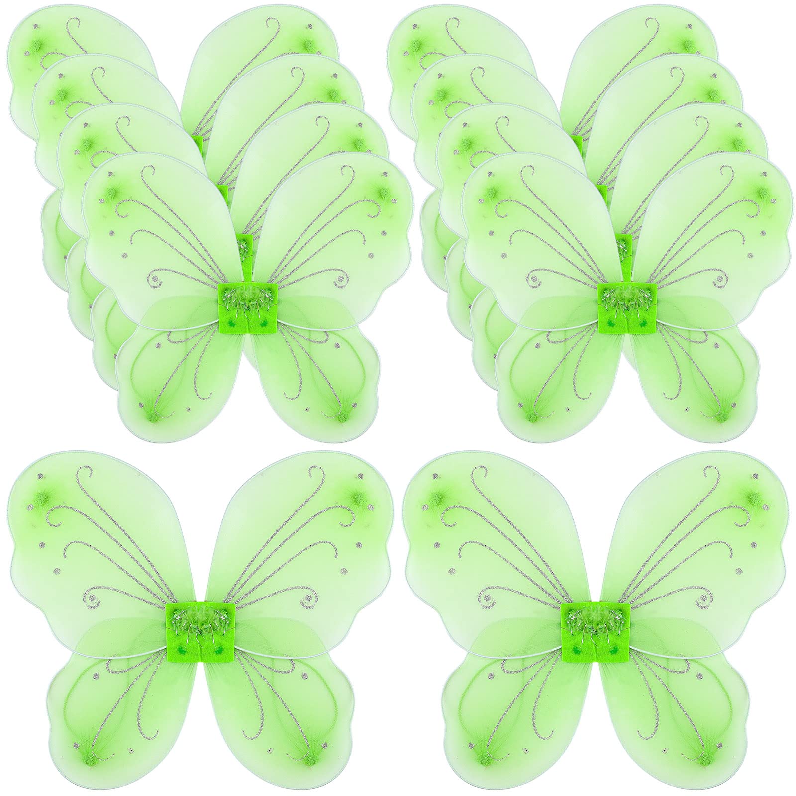 Chivao 10 Pieces Fairy Wings Butterfly Wings Costume Birthday Christmas Holloween Party Favors Decoration