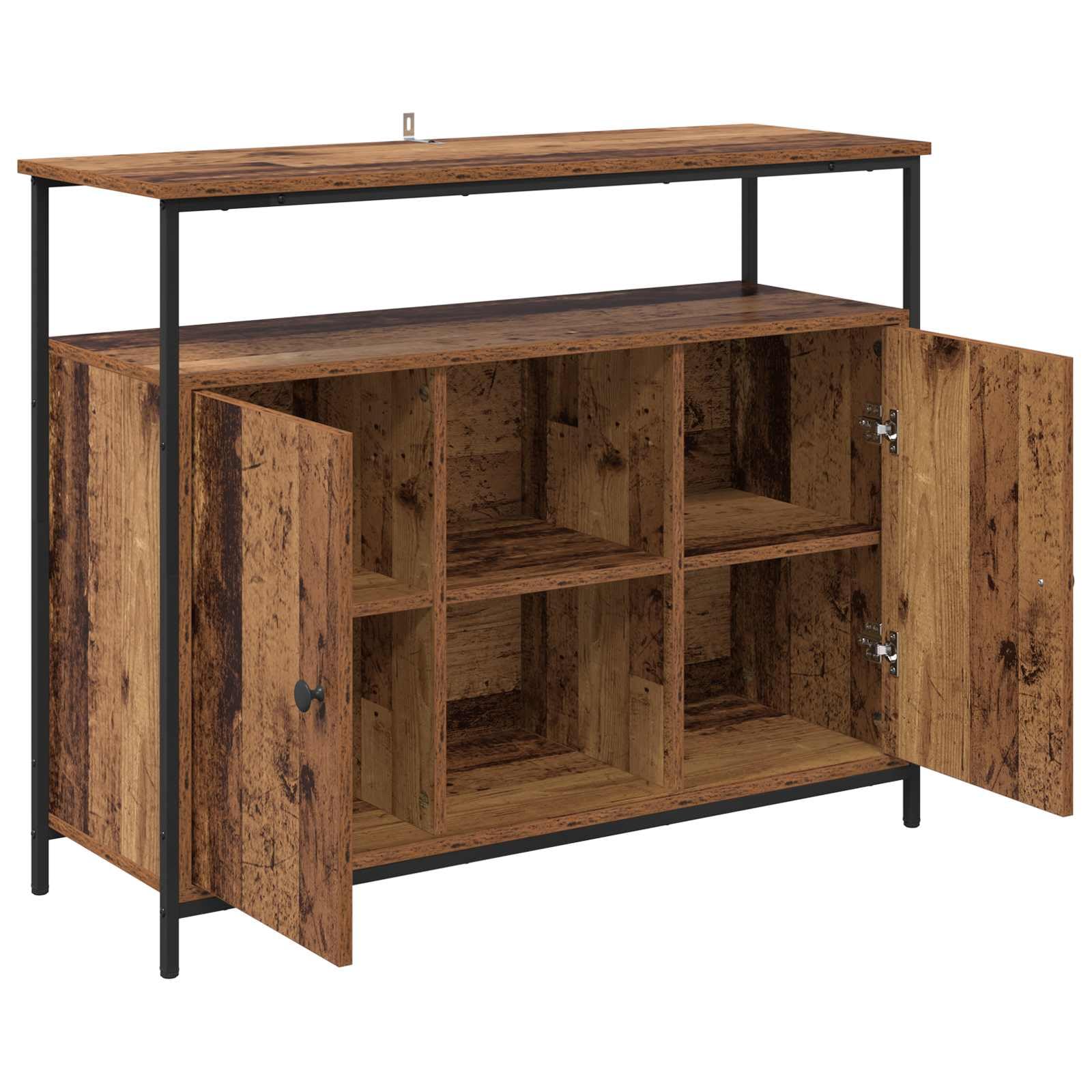 Credenza in legno anticato, 100 x 35 x 80 cm, in legno