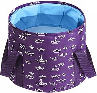 Collapsible Bucket for Soaking Feet, Purple Portable Travel Foot Bath Tub, Foot Soaking Bath Basin Portable, Foot Spa Soaking Feet Home Pedicure Basin Outdoor Camping