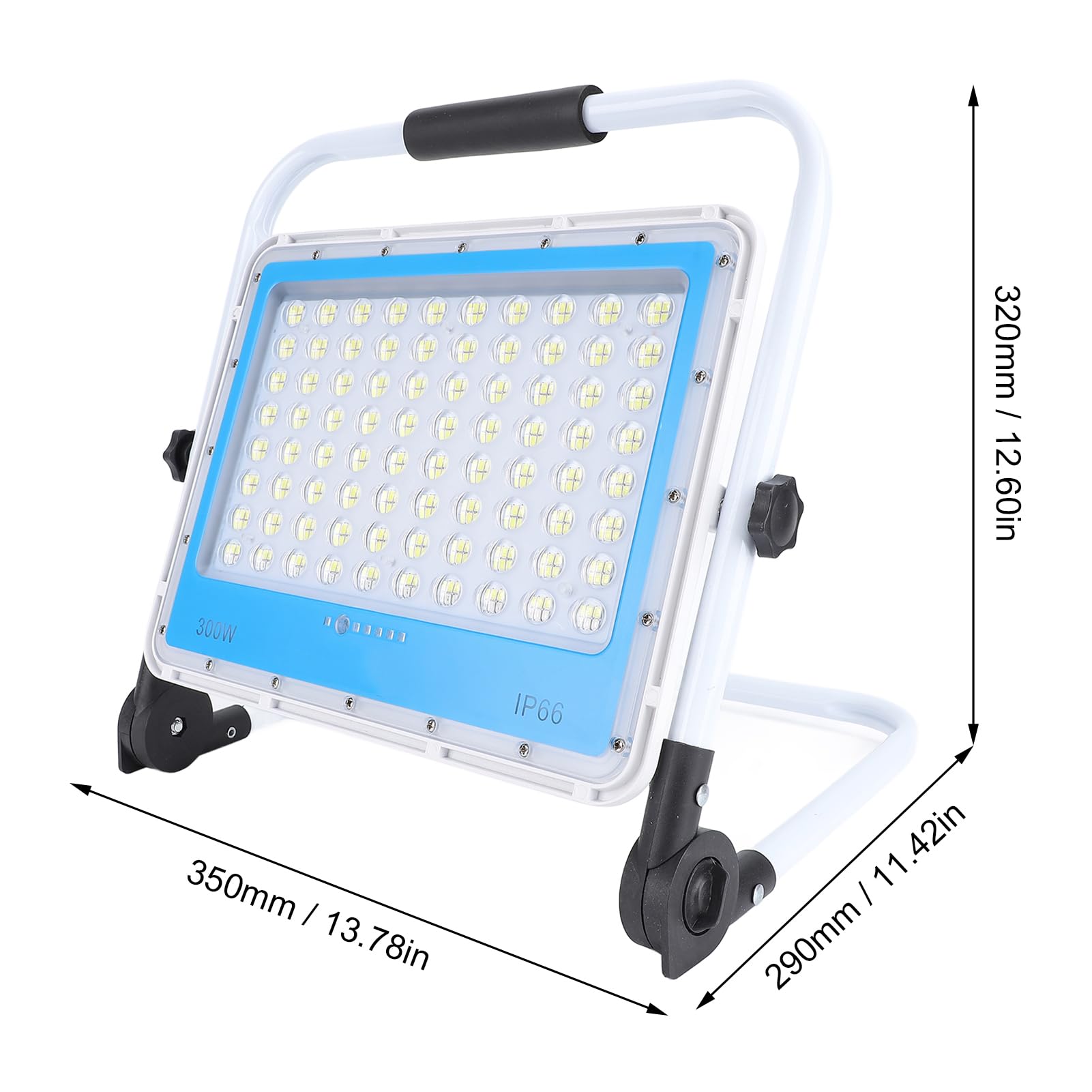 Faro Lavoro a LED Super Luminoso 300 W, 480 LED Portatili 40000LM Luci di Inondazione a LED per Esterni con 3 modalità di Illuminazione, Luce Cantiere per Cantiere (EU)