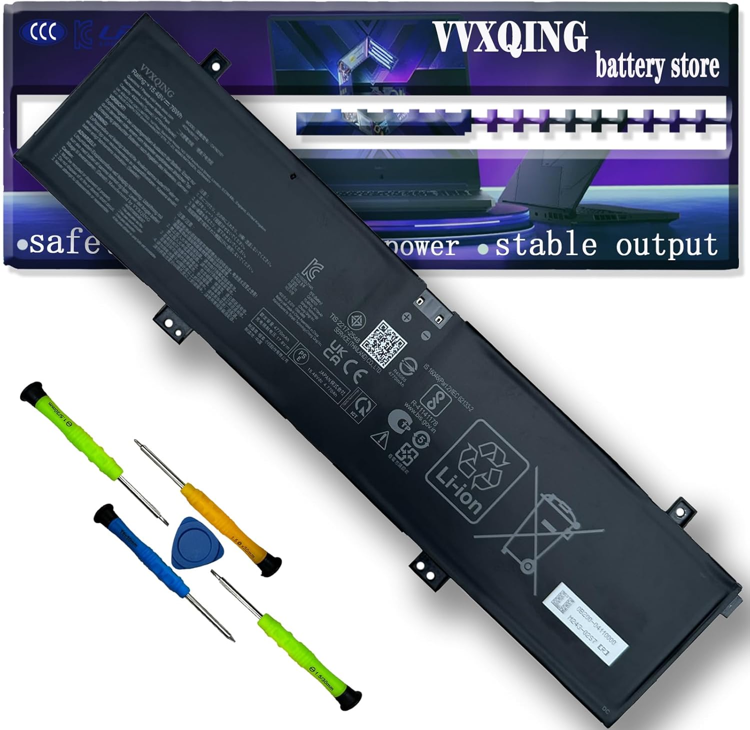C41N2101 Laptop Battery Replacement for Asus ROG G14 GA402R TUF FX517 Zenbook Pro 14 Duo OLED UX8402ZEVivoBook Pro 15X OLED K6501ZM Series