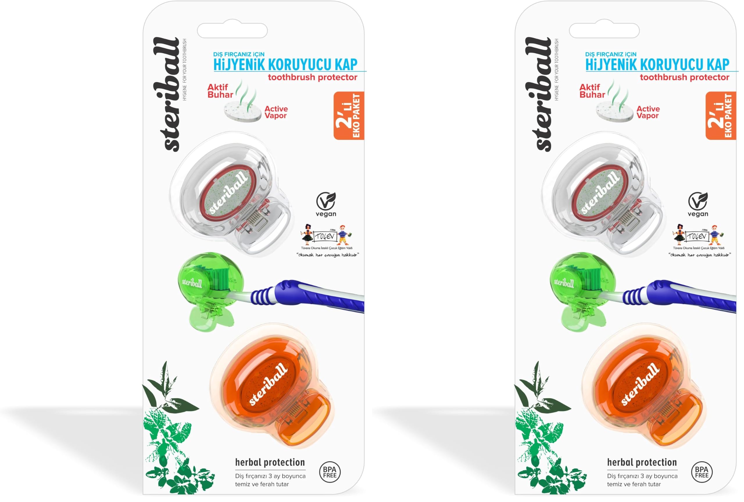 Steriball Hijyenik Koruyucu Kap 2 'li Paket (2 paketi)