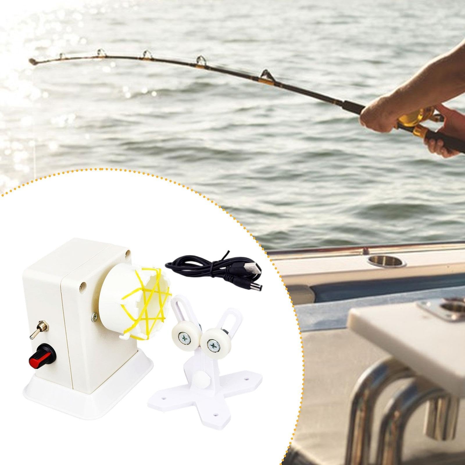 Oshhni Machine d'enroulement de Canne à pêche, Support époxy pour séchage époxy, Accessoires Portables, Peinture, kit de réparation de Canne à pêche