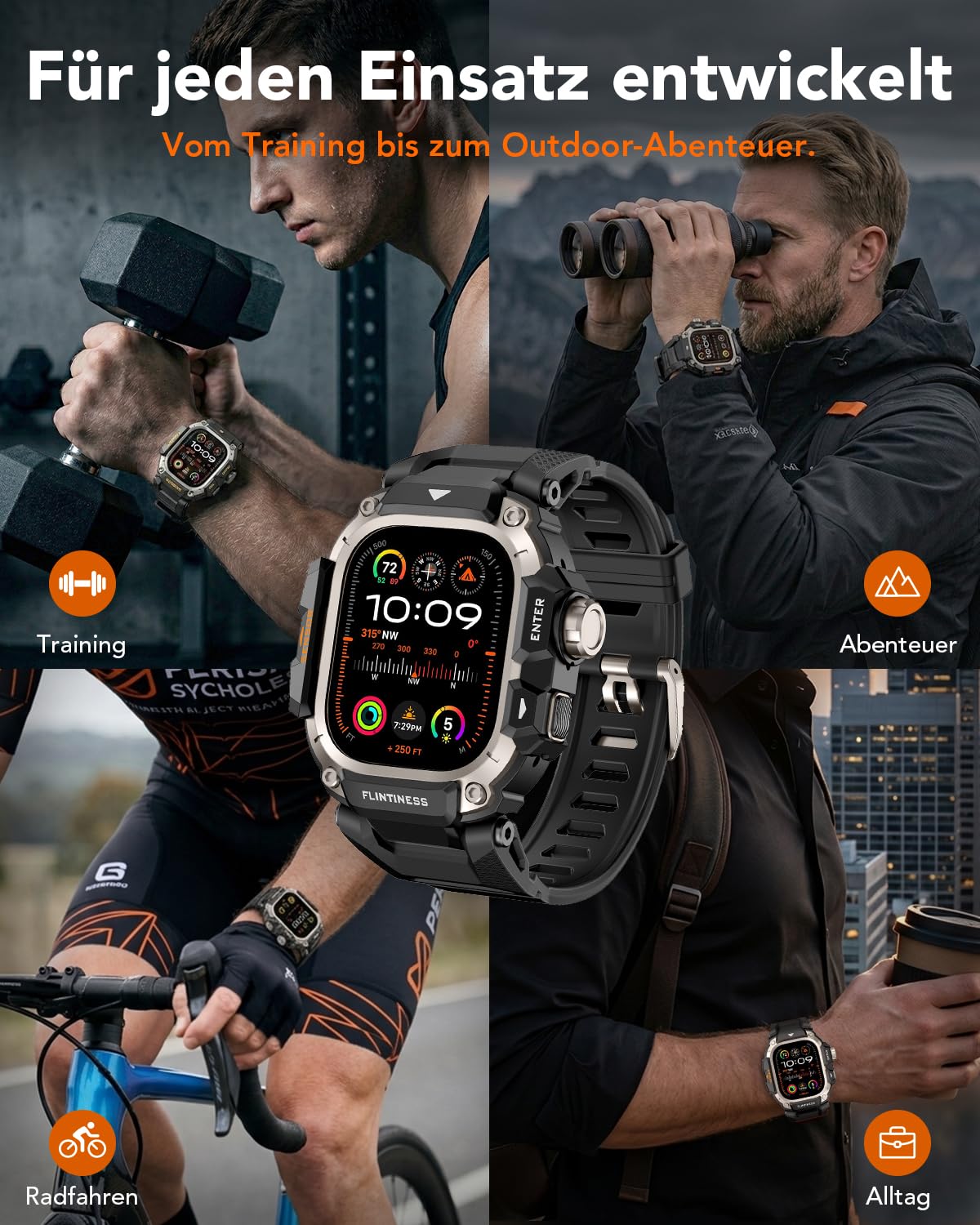 SPGUARD Pulsera compatible con Samsung Galaxy Watch 49 mm (2025/2024), correa de acero inoxidable, pulsera de metal para mujer y hombre, no para Galaxy Watch Ultra
