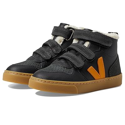 VEJA Kids Small V 10 Mid Winter (Toddler/Little Kid/Big Kid) Kids Shoes Black_Ouro_Grafite