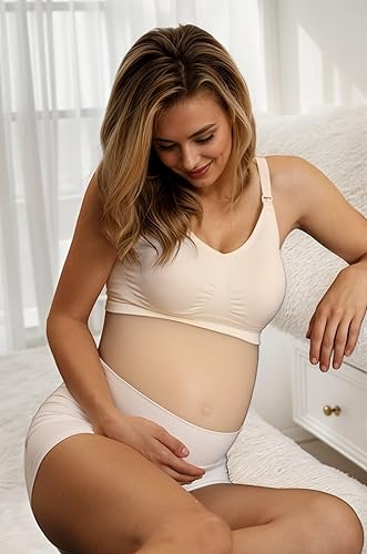 Miniatura 8 de iloveSIA Sujetadores de lactancia para mamá lactancia, brasier sin costuras para maternidad, posparto, S-2XL, paquete de 3