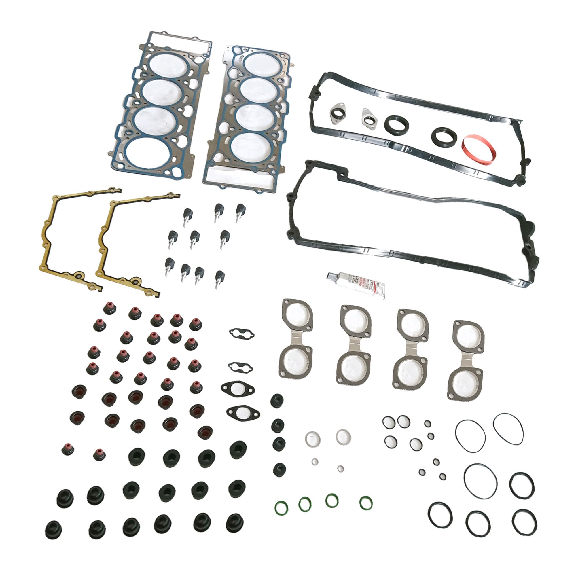 PartsFlow Engine Head Gasket Set Fits 02-10 BMW 545i 645Ci 745i 745Li X5 E53 E63 4.4L V8