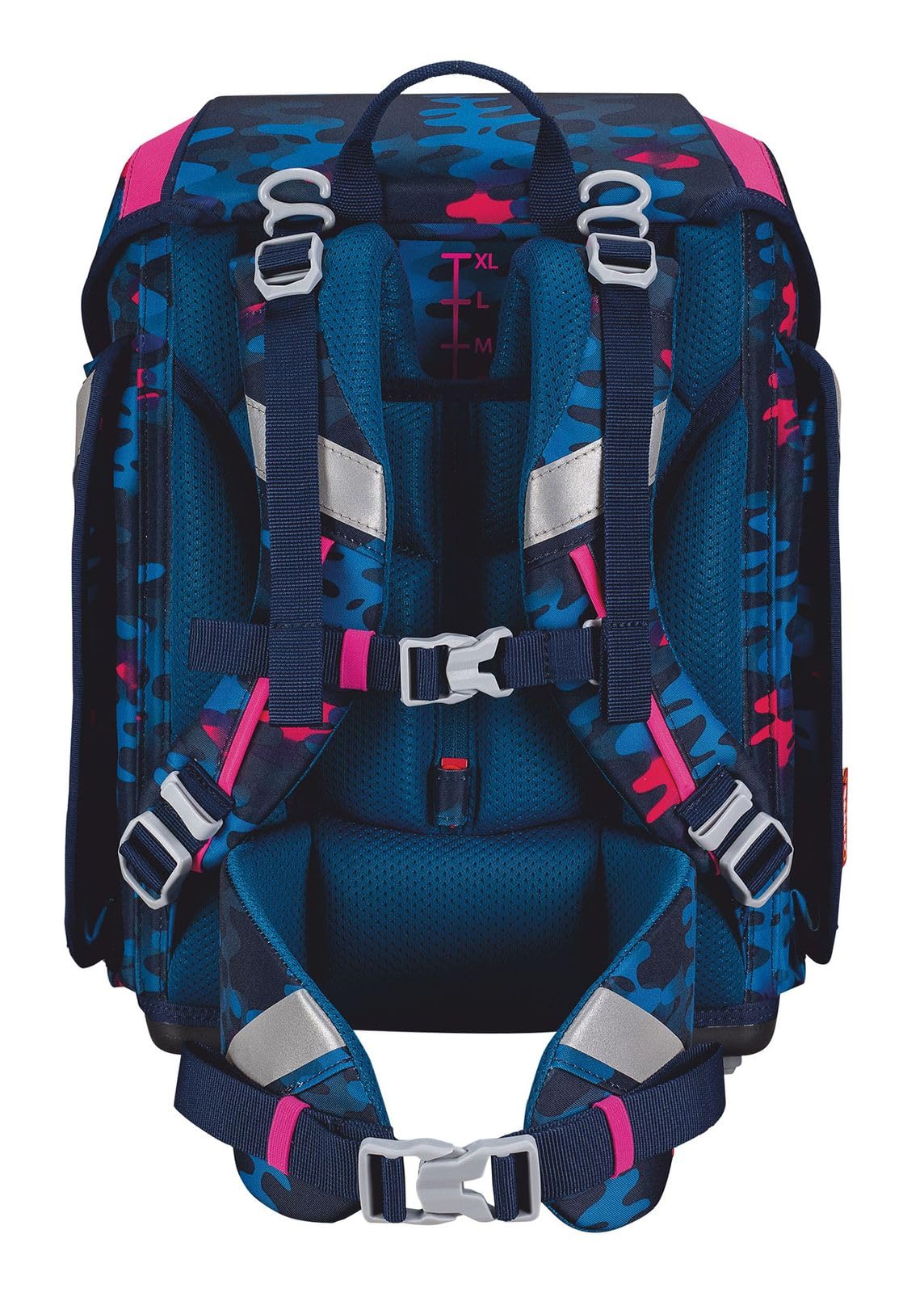 SCOUT Schulranzen Basic Genius Set 4-teilig Magic Sea dunkelblau