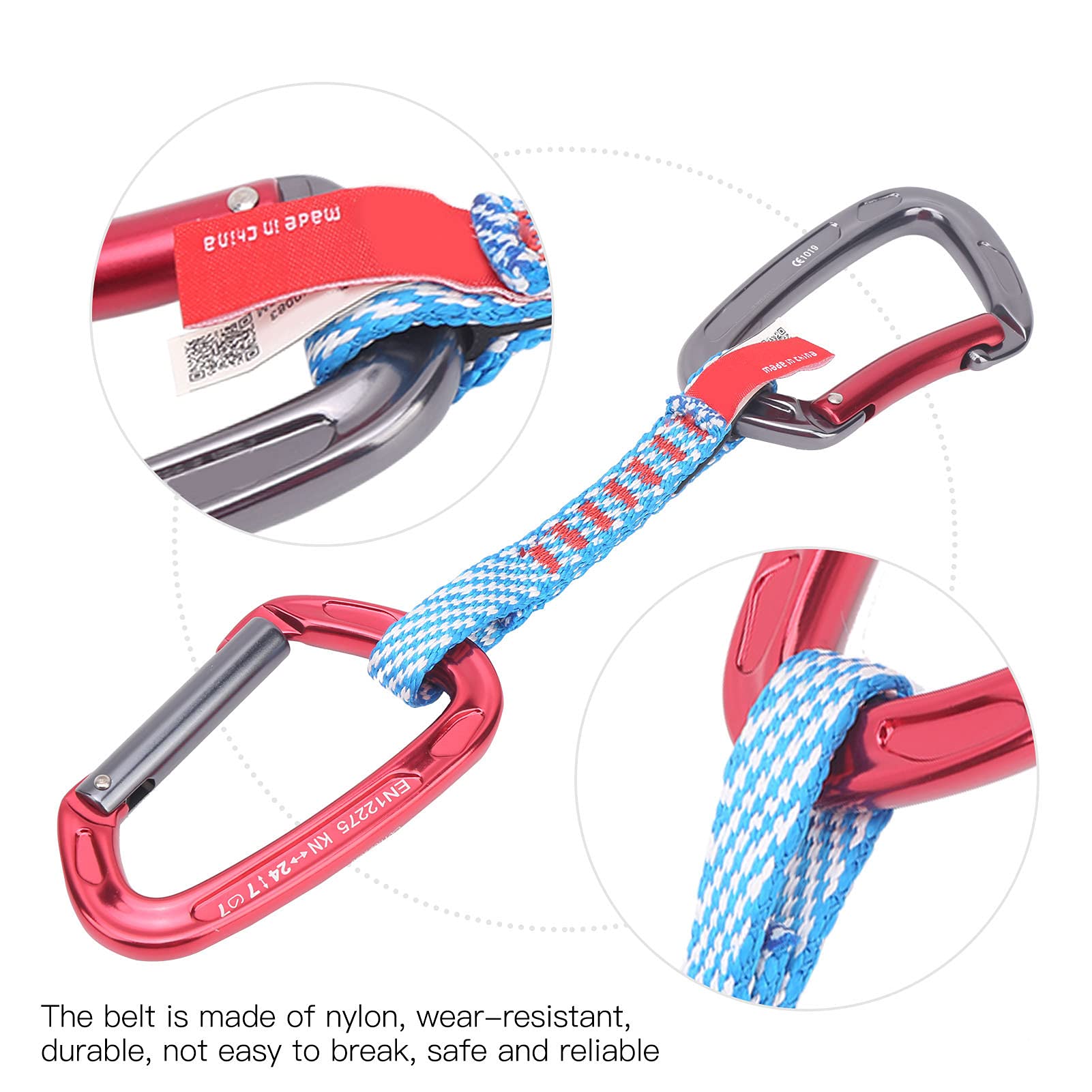 Amazon.co.jp: クイックドローセット-24KNアウトドアクライミング