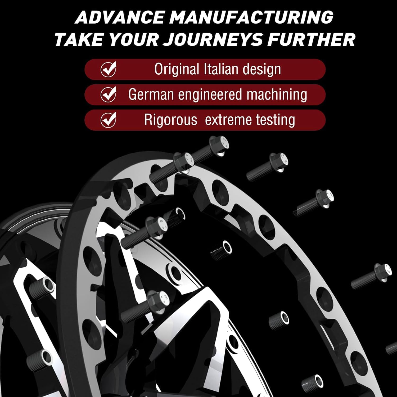 Bullite Wheels BT-05 Rider UTV ATV Wheel Satin Black Rims and Blue Beadlock 14x7, 4x110 Bolt Pattern, 4+3 Offset, Compatible with Honda Yamaha Rubicon Rincon Brute Force Kodiak
