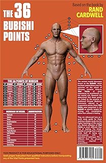 The 36 Bubishi Points, Pressure Points, Vital Points, Martial Arts, Acupuncture Points, Pamphlet, for Okinawan and Japanese Karate