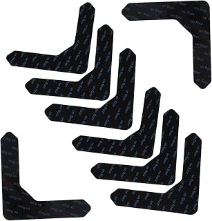 Cabilock Reusable Carpet Pad Grippers 12Pcs U-Shaped PU Non-Slip Sticker