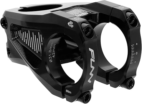 Funn Equalizer Bike Stem with 10mm Drop or Rise - with 31.8mm Bar Clamp, Durable and Lightweight Alloy Bike Stem for Mountain Bike and BMX Bike
