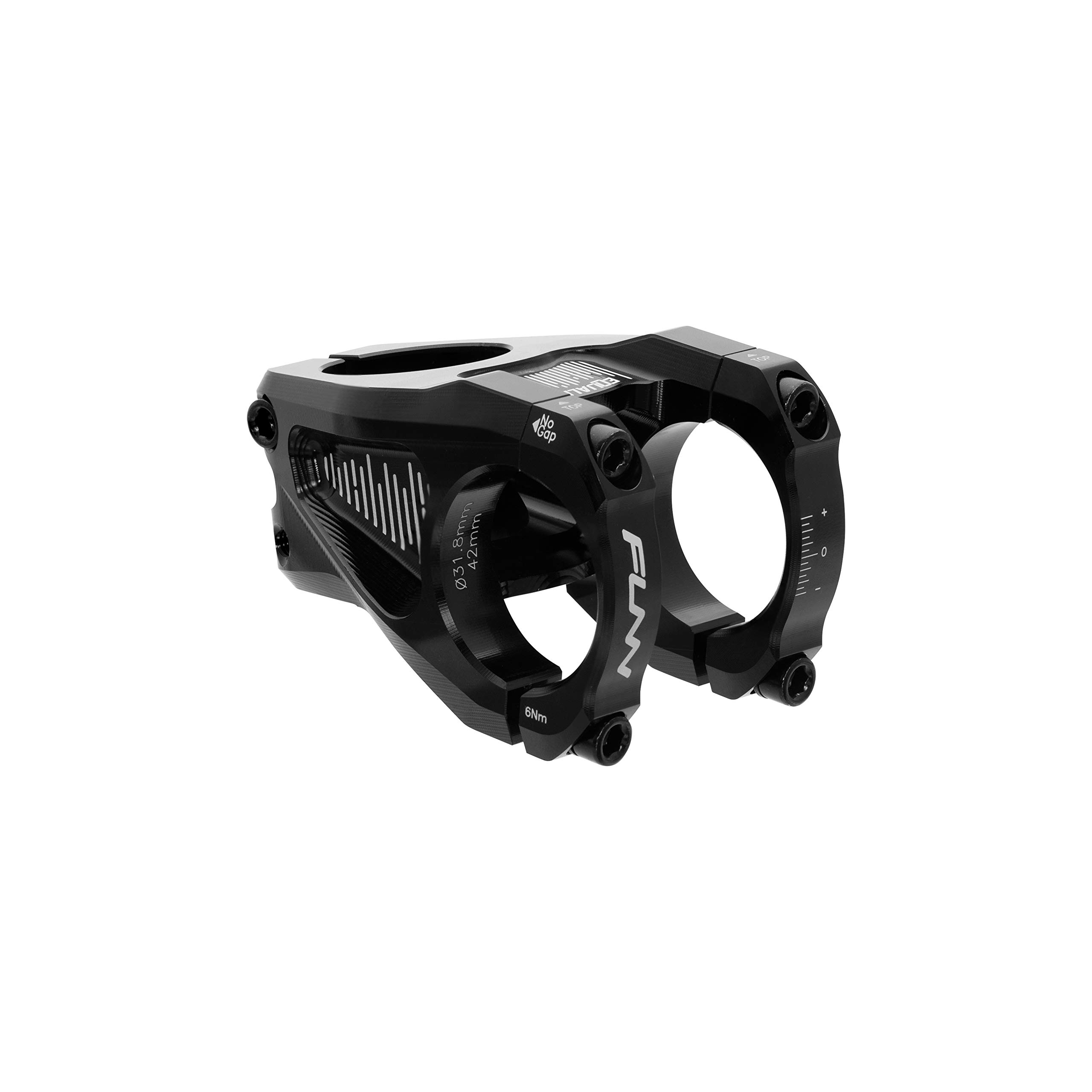 FunnEqualizer Bike Stem with 10mm Drop or Rise - with 31.8mm Bar Clamp, Durable and Lightweight Alloy Bike Stem for Mountain Bike and BMX Bike