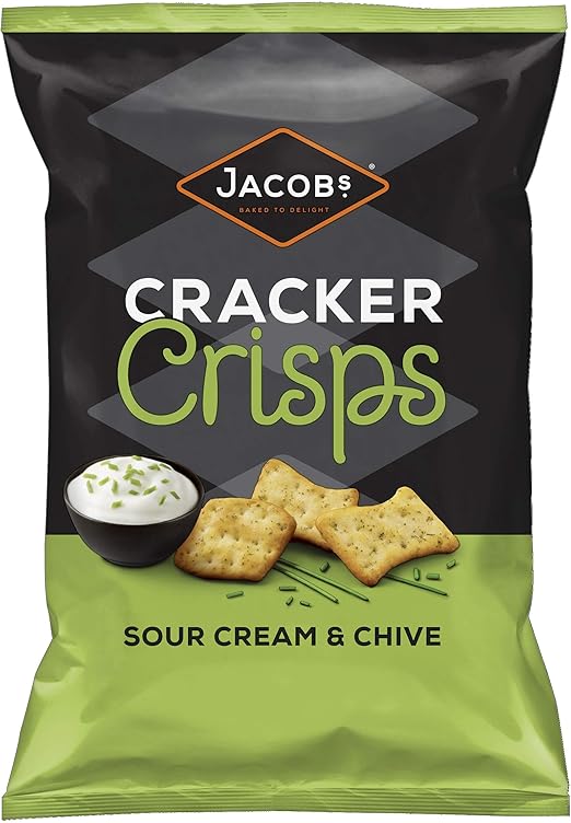 Jacob's Cracker Crisps Sour Cream Chive Sharing Bag Snacks 150 g