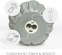 Vista 4 de Luminara Vela LED de llama móvil parpadeante sin llama con figura de calabaza (5.25 x 4.5 pulgadas), cera real suave sin perfume, función de tiempo