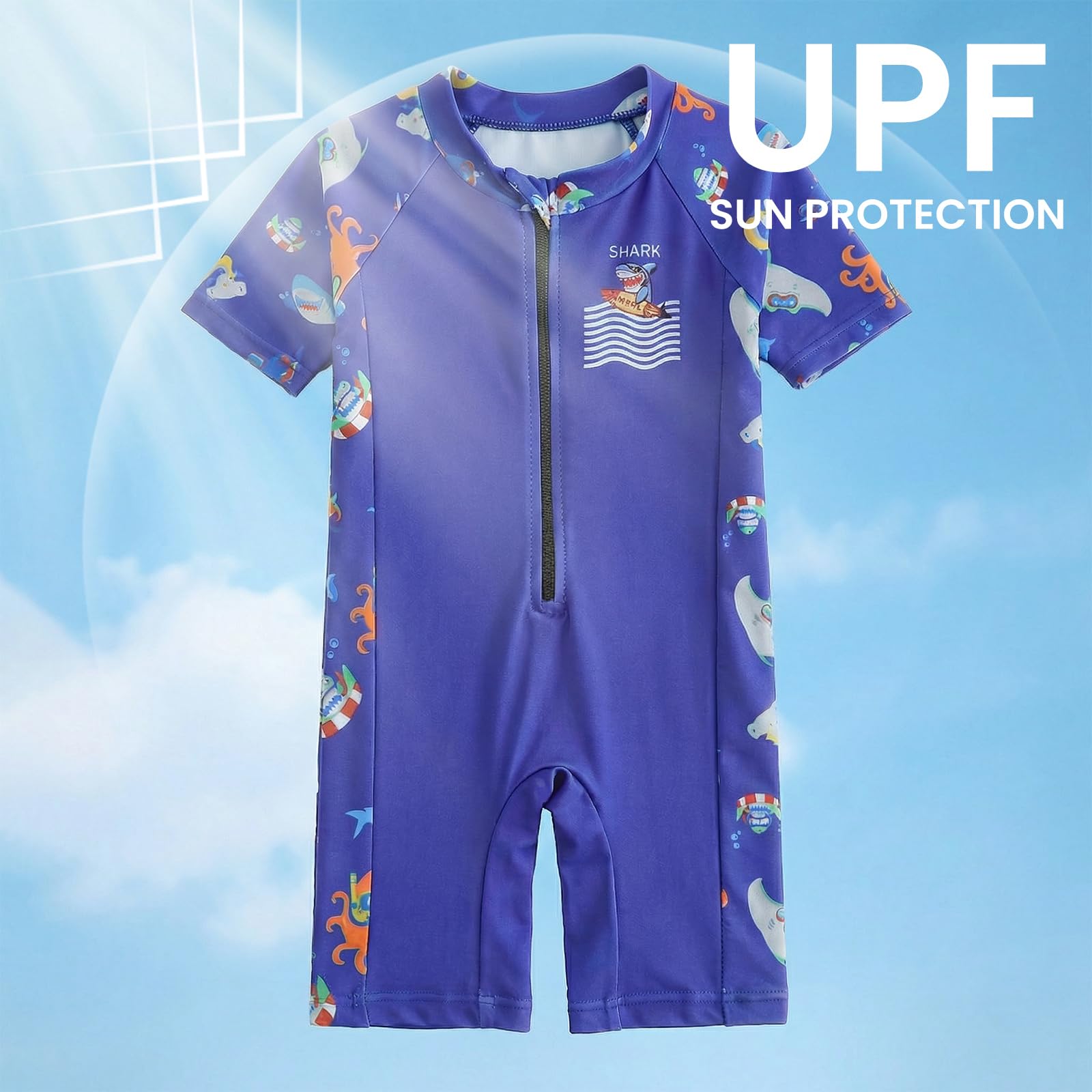 DivingBirds Toddles - Traje de baño de una pieza para bebé, secado rápido, protección UV, 3 meses a 3 años