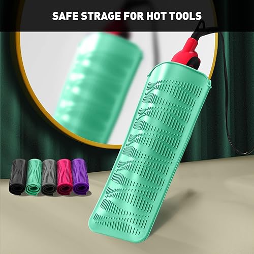 Miniatura 5 de ZAXOP Alfombrilla de silicona resistente al calor, soporte de hierro plano, se utiliza como almohadilla resistente al calor y bolsa de