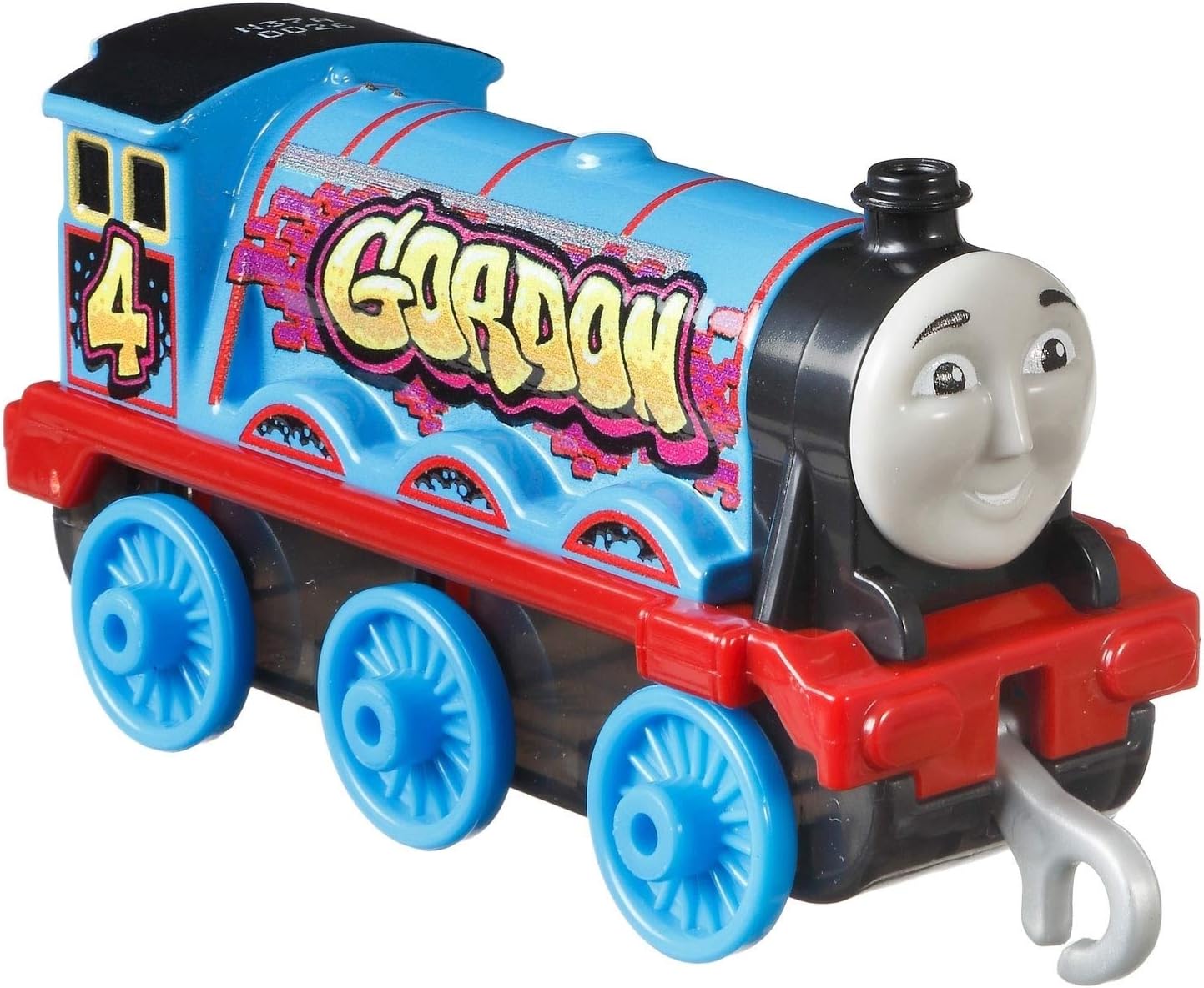 Thomas & Friends Graffiti Gordon Push-Along Train Engine for Preschool Kids Ages 3 Years and Up