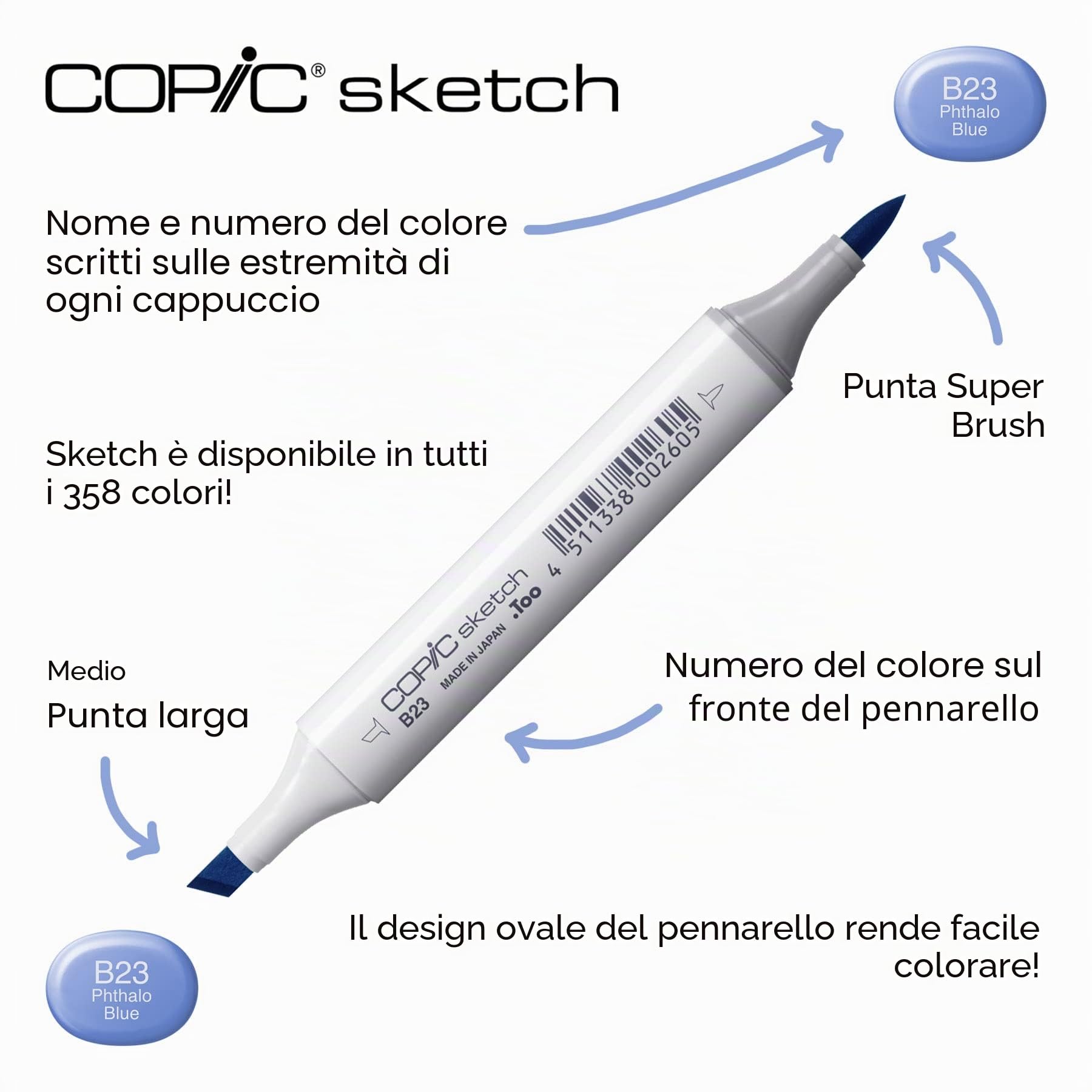 Copic 21075162 Schizzo Set C da 72
