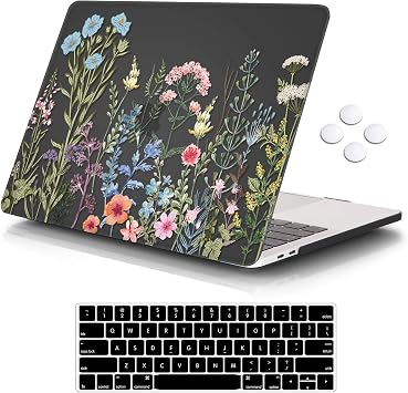 iCasso Compatible with MacBook Pro 13 Inch Case, 2022 2021-2016 Release A2338M2/M1/A2251/A2289/A2159/A1706/A1708 Plastic Hard Shell Case for MacBook Pro 13 Inch, Black