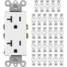 BESTTEN 30-Pack 20 Amp Outlet, Decorator Wall Receptacle