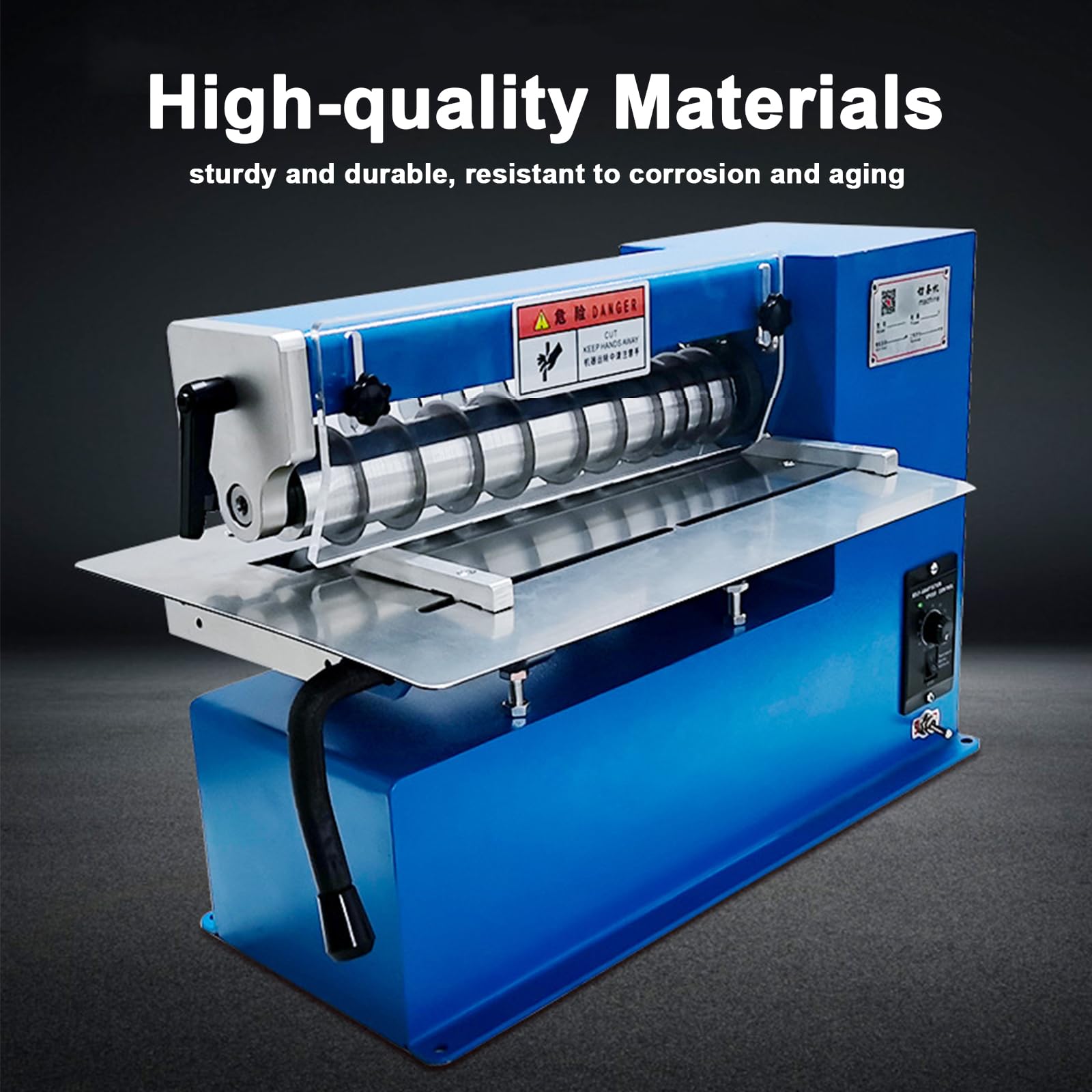 Leather Band Cutting Machine, Professional 304 Stainless Steel Leather Strip Cutting Tool with Universal 18mm Knife, Handheld Hand Cutting Tool for DIY Leather Processing
