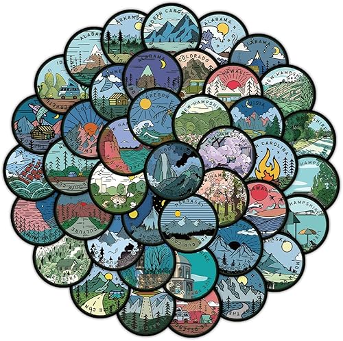 Avatar - Paquete de 50 calcomanías creativas de ciencia ficción de Estados Unidos calcomanías decorativas para laptop equipaje computadora cuaderno