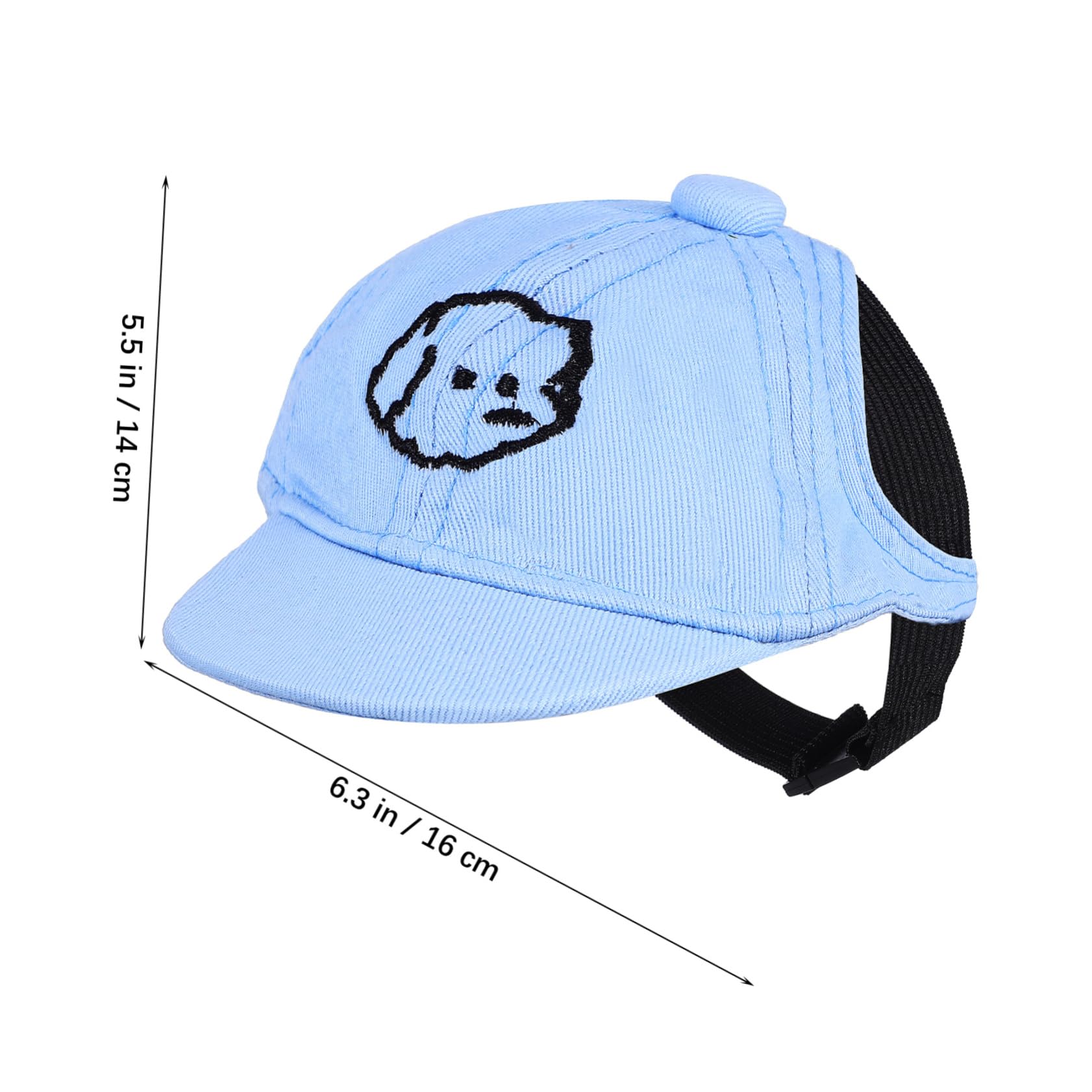 HOUDERCO Dog Sun Hat for Pets Outdoor Cap with Sun Protection Lightweight and Comfortable Baseball Cap for Dogs for Summer Adventures and Corgi Accessories