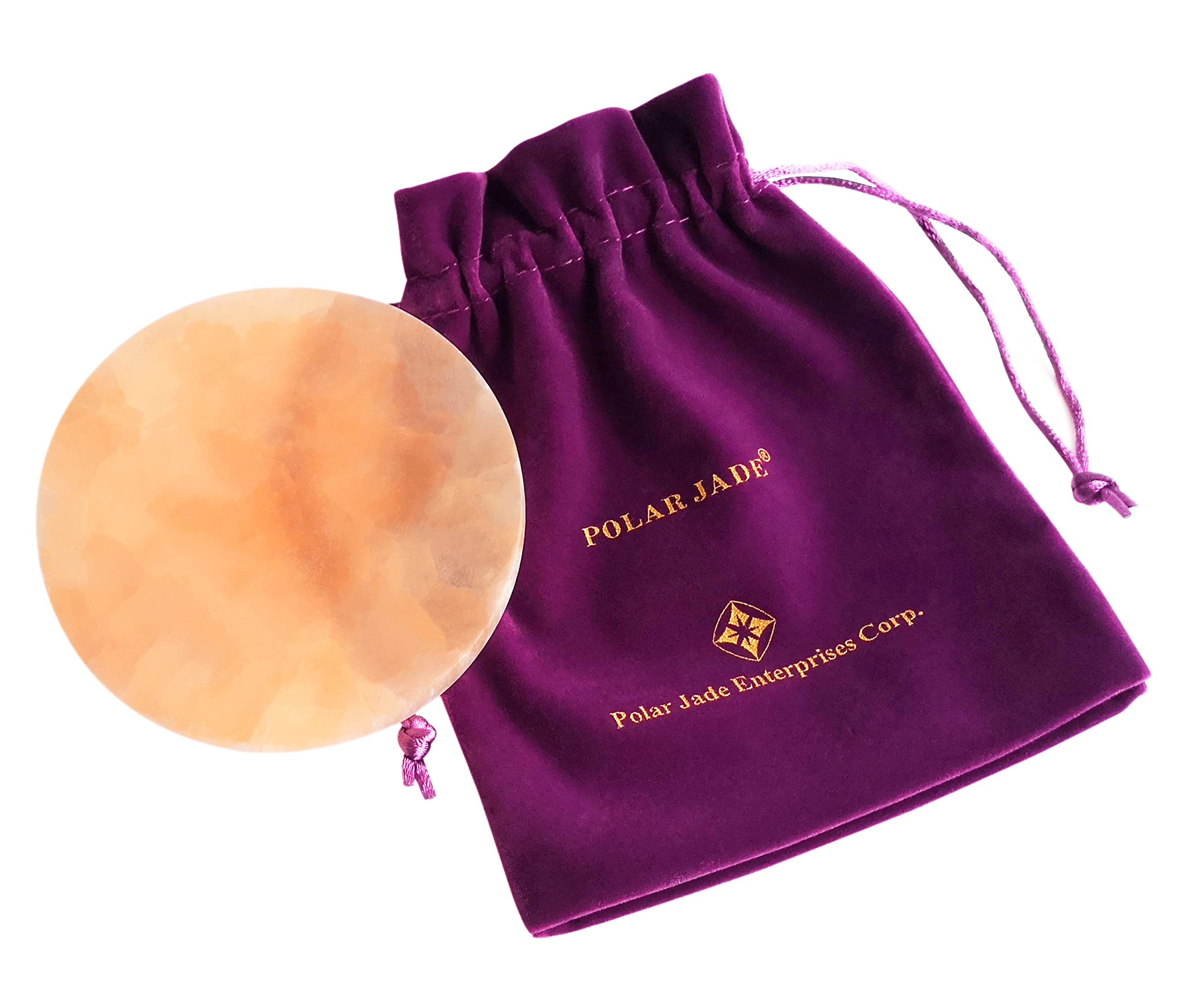 Mina HealMina Heal Moroccan Selenite Charging Disc Plates with Polished Surfaces for Cleansing and Charging Healing Crystal Chakra Stones and for Energy Protection (5 Inch Diameter White)